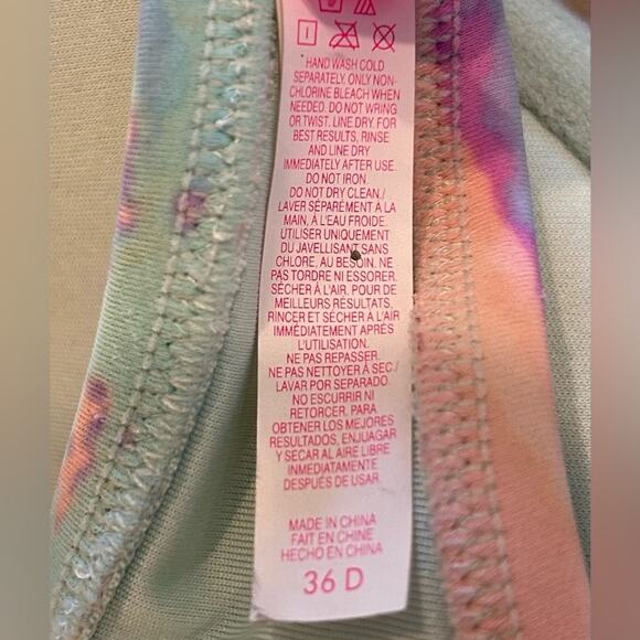 Victoria’s Secret bombshell bikini top sunset teal purple orange southwest s 36D - Picture 5 of 7